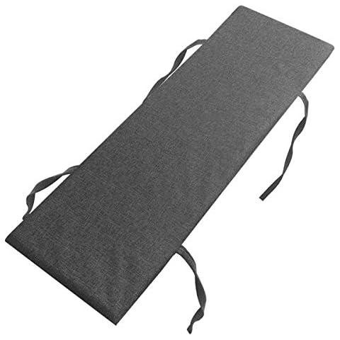 Bench Cushion Pad 2 3 Seater,Non-slip Garden Bench Seat Cushion 100 120cm,soft Dining Bench Cushions for Indoor Outdoor Kitchen Washable (100*30cm,Dark grey) Cover