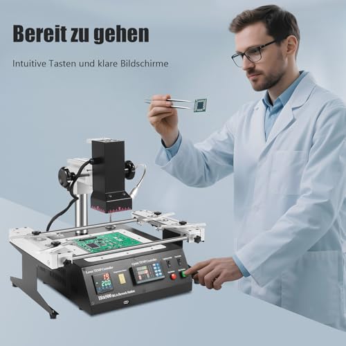 Charocean IR6500 Soldeerstation, BGA desoldeerstation, rework station, infrarood rework station, verwarming, infrarood desoldeerstation, rework station voor notebook, computer, moederborden enz - Afbeelding 3