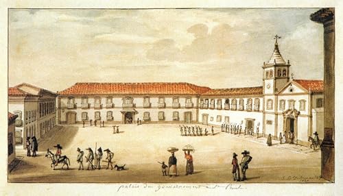 Palais de São Paulo de Debret grand tableau déco pour salon chic 60x90