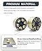 HOPLEX RC 1.0 Tires and Brass Beadlock Wheel Rim Set with Foam Inserts for 1/24 RC Crawler Car Axial SCX24 AXI90081 AXI00002 AXI00004 AXI0005 AXI0006 Upgrade Parts 4PCS