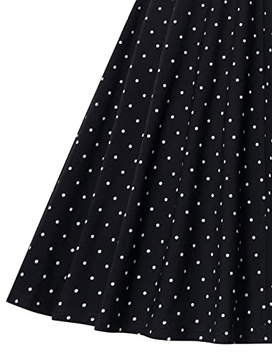 Image of GownTown Womens 1950s Cape Collar Vintage Swing Stretchy Dresses