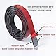 Lsydgn Gummistreifen Selbstklebend, Neopren Gummimatte Gummiplatte, 2mm*25mm*3m Dichtungsband Selbstklebend, Vollgummi Gummiprofil Für Dichtungen, Diy, Bodenbeläge Schutz, Anti-Vibration, Anti-Rutsch