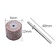 10Pcs 12mm Fächerschleifer Schmirgelpapier Schleifen Schleifpapier Lamellenschleifrad Rad Lamellenschleifer Schleifköpfe für Dremel Werkzeug 120# Grit 3mm Schaft