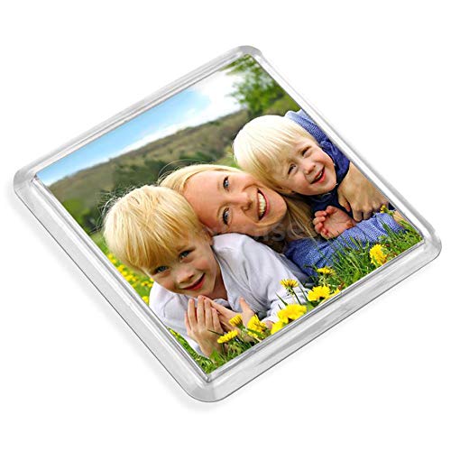 Personalised Acrylic Photo Coasters Square Drink Mats Gift Set | 80mm (Pack of 4)
