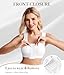 Post Surgery Compression Bras for Women Front Closure Bra with Adjustable Straps (White, XL)