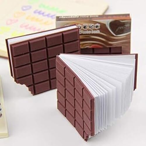 Image of Eclet 1 Chocolate Scented Pocket Diary Small Rectangular Chocolate Bite Memo Notebook Regular Diary Chocolate bite shape with realistic chocolate scent 80 Pages (Multicolor)