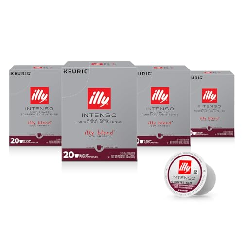 Illy Intenso Dark Roast K-Cups for Keurig, 20 Count (4 Pack)