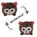 LXDHASOK Plüschtier Stimmungs Kuscheltier AFFE Tiere Plüsch Wenden Flip Plüsch Spielzeug, Kinder Süß Tier Cartoon Spielzeuge 1 Stück Geschenk Kinderspielzeug (AFFE )
