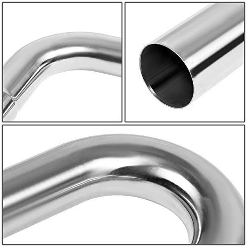 Image of DNA Motoring ZTL-25SS 16 Pcs 2.5 Inches Stainless Steel DIY Custom Exhaust Tubing Mandrel Bend Pipe Straight & U-Bend Kit, Universal Fit