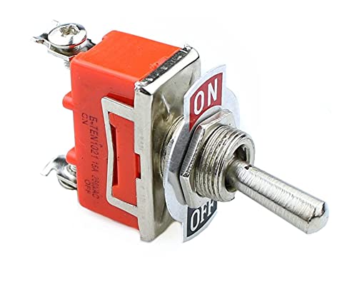 Interrupteur à bascule ON/OFF double circuit AC 250V commande électrique sécurisée E-DIX1021
