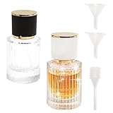 HENGBIRD Lot de 2 Vaporisateur Parfum Rechargeable 30ml - Flacon Vide en Verre avec Entonn...