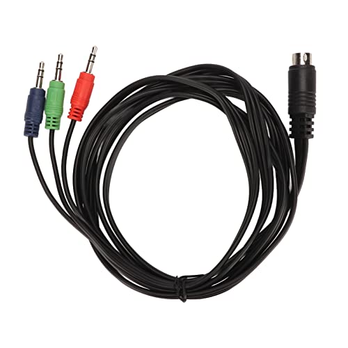 Cable Mini DIN a Jack 3.5mm con 9 Pines y cubierta PVC miniatura 2