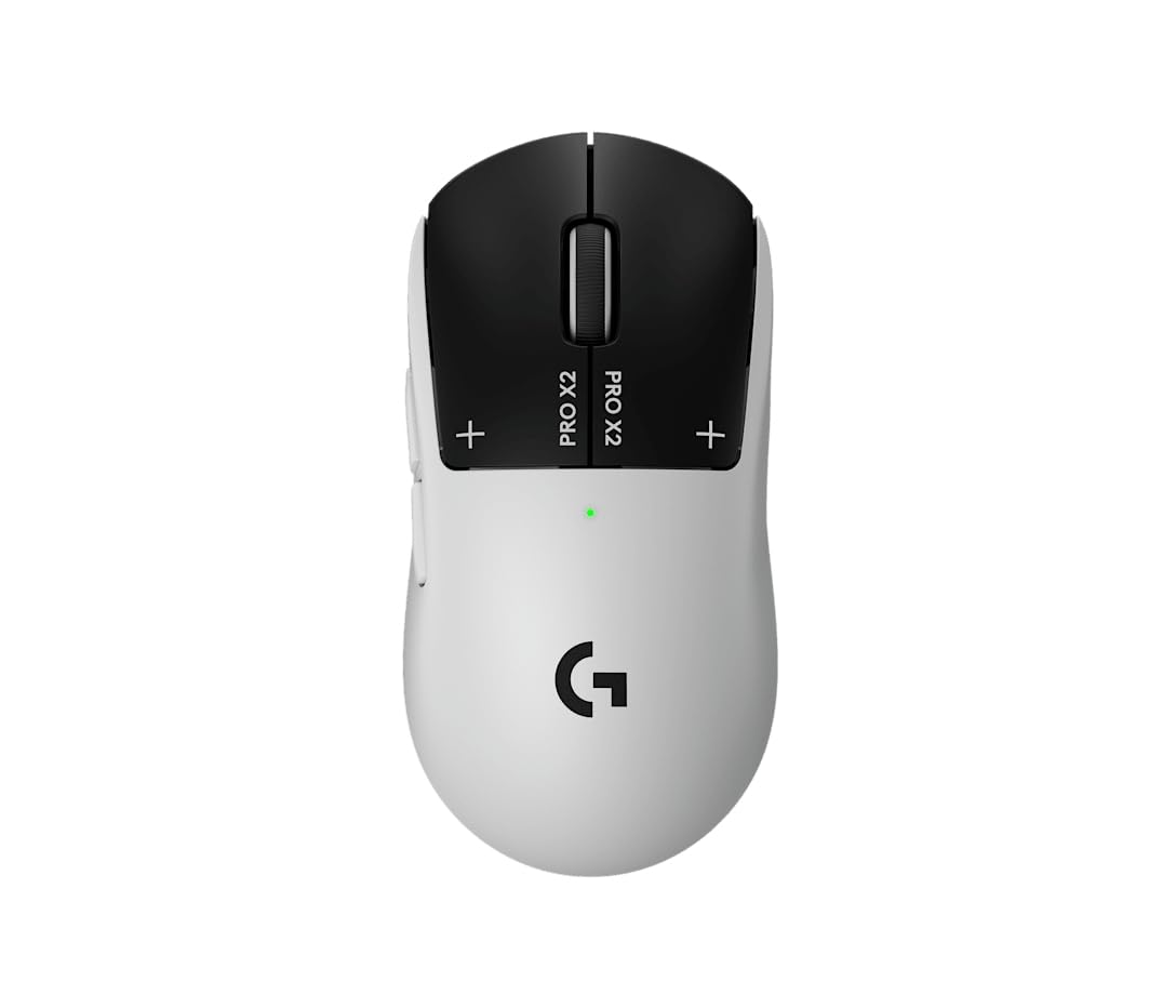 Logitech G PRO X2 SUPERSTRIKE, Mysz do gier bezprzewodowa, 8 tys. odpytywania, system wyzwalania indukcyjnego (HITS), czujnik HERO 2, 888 IPS, 5 ustawień szybkiego wyzwalania, USB-C, PC/Mac – biała