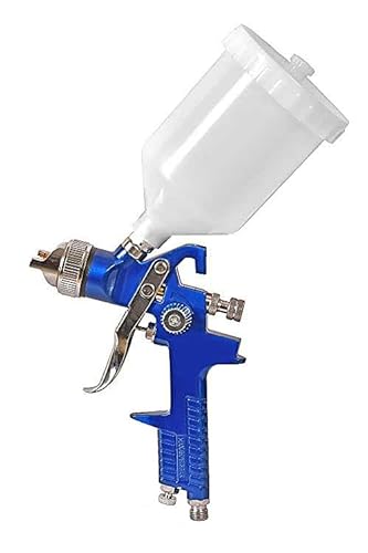 Air-Ga H827 Hvlp Spray Paint Gun With Color Bucket & Tools Nozzle Size 1.4Mm & Cup Capacity 600Ml (Blue)