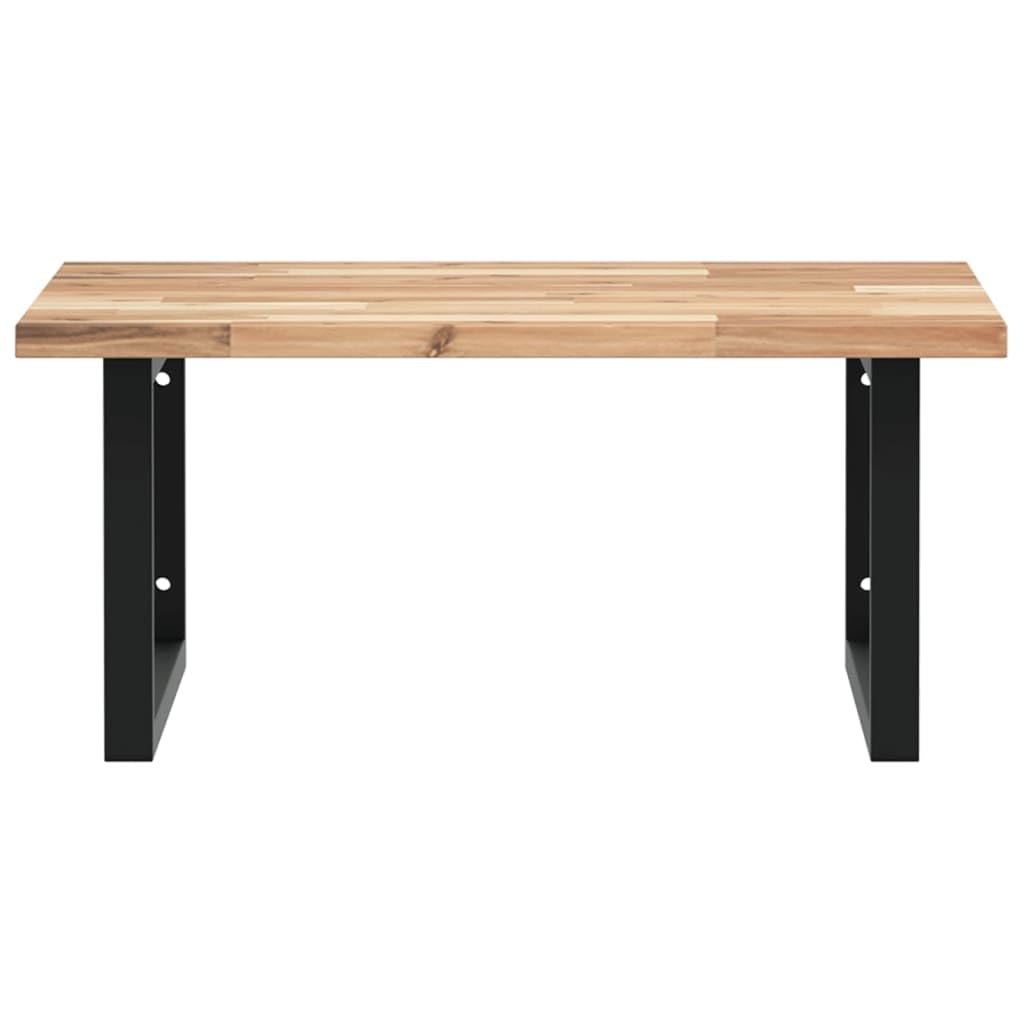 Piano lavabo in legno massiccio di acacia, 60 x 60 cm