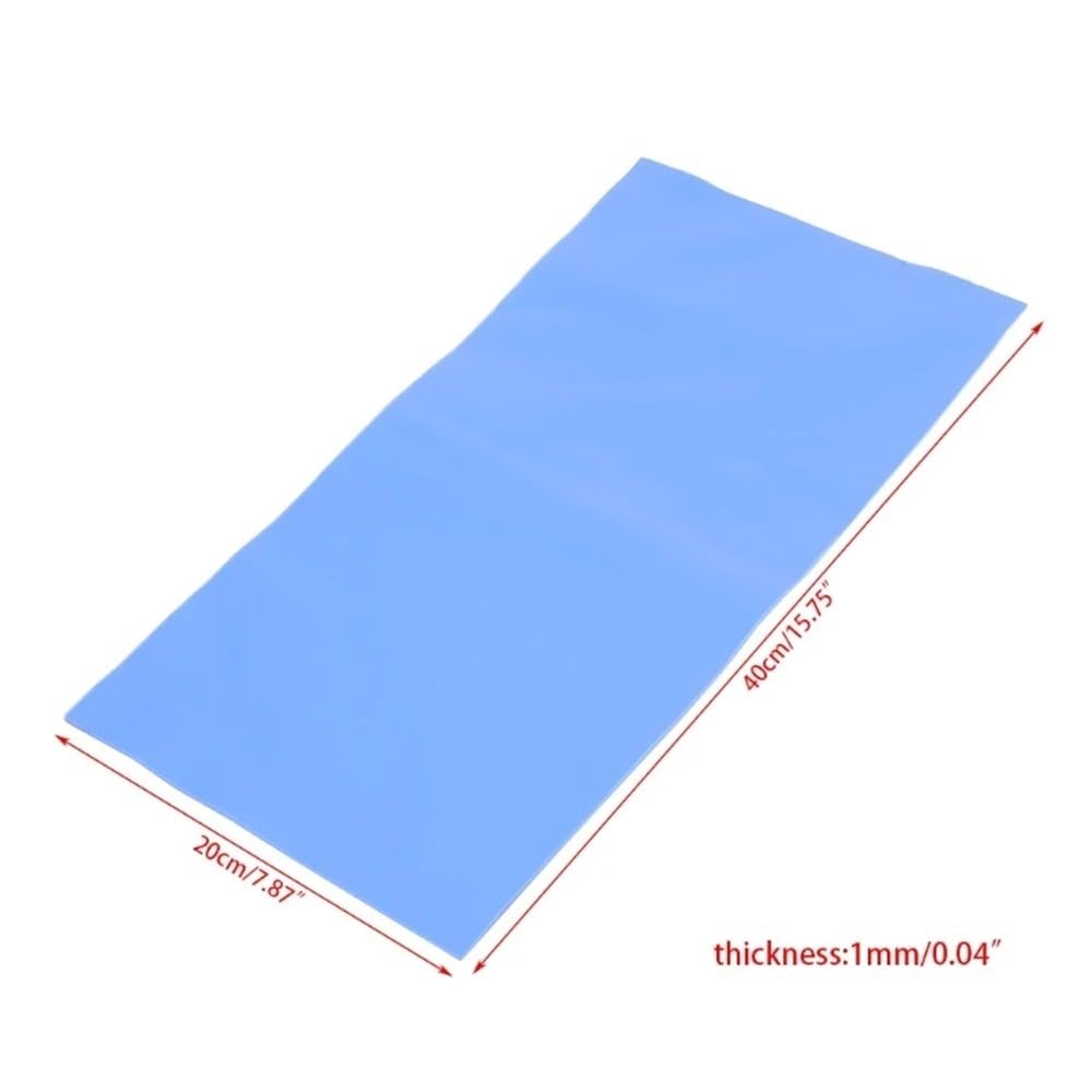 Cuscinetto termico in silicone 200mm * 400mm 1mm Foglio di raffreddamento in for dissipatore calore, cuscinetto ultra sottile blu for alimentatore 1pz