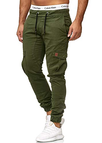Preisvergleich Produktbild OneRedox Herren Chino Pants / Jeans / Skinny Fit / Modell 3301 Oliv 31
