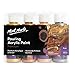 Mont Marte Premium Acrylic Pouring Paint Set, Metallic, 4 x 4oz (120ml) Bottles, Pre-Mixed Acrylic Paint, Suitable for a Variety of Surfaces Including Stretched Canvas, Wood, MDF and Air Drying Clay.