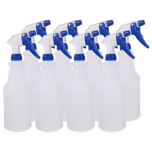NIYANGLE 8 Botellas Pulverizadoras Recargables de Plástico Pe de 750ml Fáciles de Usar y Transportar para Peluquería y Riego de Jardinería Color Aleatorio Reutilizable