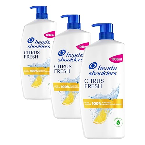 Shampoing anti-pelliculaire Head & Shoulders pour cheveux gras soin agrumes 1L