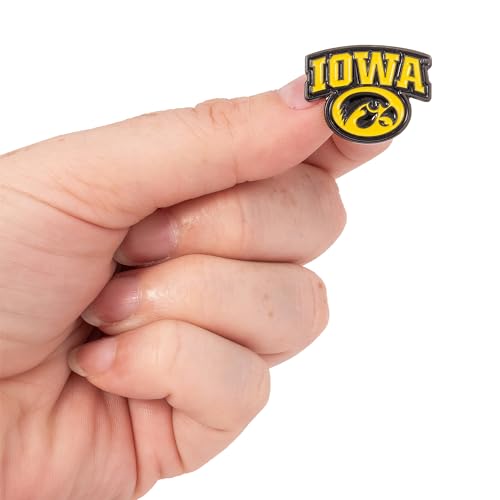 Image of Desert Cactus University of Iowa Lapel Pin IOWA Hawkeyes Made of Metal for Formal Wear, Bag and Hat Jewelry, and Tie Tack