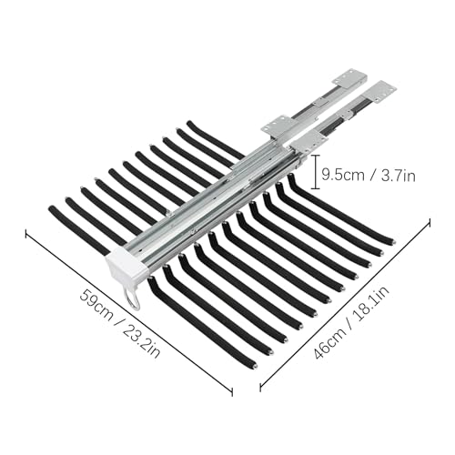 Cintre pantalon multiple coulissant pour optimiser un petit placard