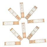 BESTonZON 10 Piezas Mini Cerca Pantalla Hueca En Miniatura Muebles Pequeños Decoración del Biombo para Casa De Muñecas Mini Paneles Divisores De Ambientes Abdominales Antiguo Japón