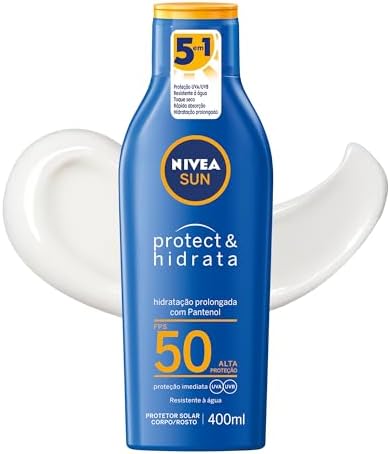NIVEA SUN Protetor Solar Protect & Hidrata FPS 50 400ml - Com toq...
