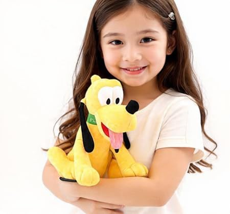 Image of Plush Toy Pluto, Yellow Dog Character, Soft Stuffed Animal 30 CM (Yellow)