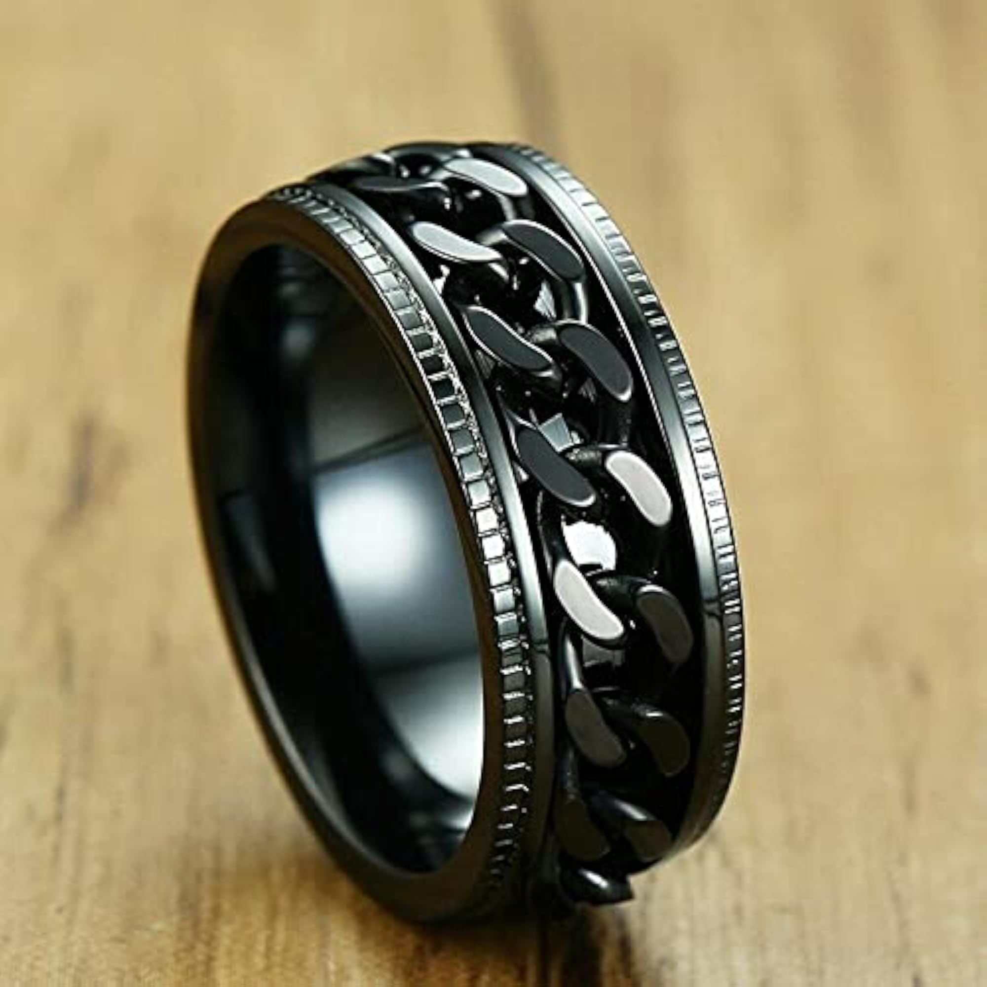 Men's Blue Gold Dragon Ring Combo, Stylish Set