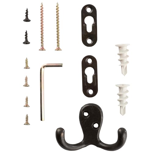 Lavish Home Coat Rack with Shelf - Wall Mount Shelf with 4 Hooks for Purses, Jackets and Keys - Coat Rack for Entryway, Mudroom, or Hallway (Black) by Lavish Home - Image 9