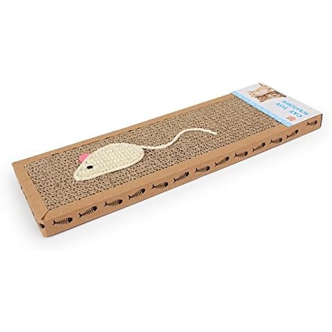 JKLYZXS Cat Kitten Scratch Board Pad Corrugated Scratcher Soft Bed Mat Claws Care Toys Cover