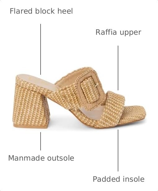 Image of BEACH by Matisse Womens Lucy Block Casual Sandals Casual High Heel 3 inch & Up
