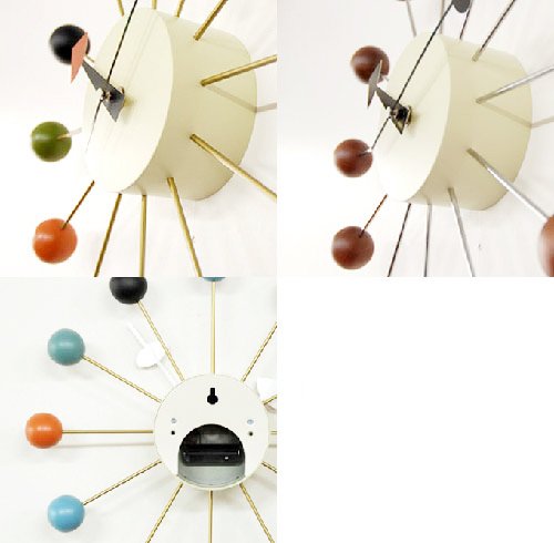 Amazon.co.jp: BALL clock（ボールクロック） ウォールナット色