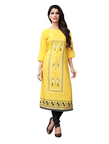 Image of 1 Stop Fashion Women's Crepe Regular Kurta