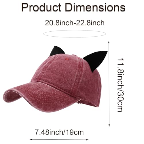Image of Mens Baseball Cap Baseball Hat Funny Trucker Hats for Men Women Cute Beanie Distressed Cap Ponytail Hat for Women