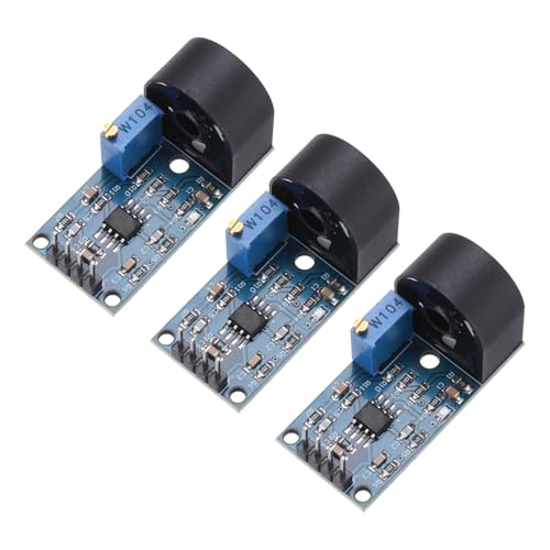 sourcing map Módulo de sensor de corriente ZMCT103C de 5 A CA, monofásico, señal analógica, activa, módulo transformador de corriente para detectar corriente