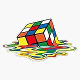 STG Trading World Famous Melting Rubiks Cube Vinyl Bumper Sticker Decal Waterproof 5 inch,...