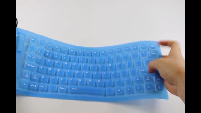 Tastiera Pieghevole, 108 Tasti Tastiera Standard Cablata USB Tastiera in Silicone Morbido Tastiera Portatile Tastiera Arrotolabile Impermeabile per PC Portatile(Giallo