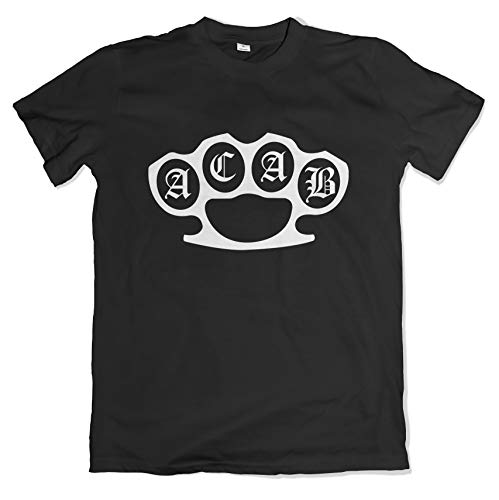 ACAB All Cops Are Bastards S-3XL - Camiseta para hombre, color negro Negro L