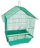 YML A1114MGRN House Top Style Small Parakeet Cage, 11' x 9' x 16'