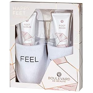 Boulevard de Beauté Happy Feet Wellness set (2 x 100 ml) & slippers