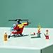 LEGO City Fire Helicopter Toy 60318 for Preschool Kids, Boys and Girls 4 Plus Years Old, with Firefighter Minifigure & Starter Brick