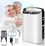 Adjustable1-5 Liter Compact Oxygen Concentrator, Pulse Portable Oxygen Machine for Home/Travel Use 90%+-3%,AC/DC