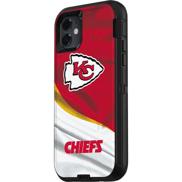 Skinit Decal Skin Compatible with OtterBox Defender iPhone 11 Case - Officially Licensed NFL Kansas City Chiefs Design