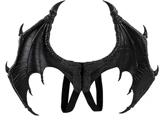 [LKHGCT] ドラゴン 翼 コスプレ 悪魔 ハロウィン 仮装 小物 衣装 、子供用ドラゴンコスプレセット 道具 コスプレ用小物 アクセサリー (ブラック)