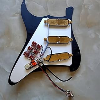 YGYGYG Prise sur Mesure Chrome Chrome Tri-Sonic Pickups Pickups 6 Harnais de câblage à Guitare Unique Pickguard Guitare… - Les Beatles, Paul McCartney, John Lennon, RIngo Starr, George Harrison YGYGYG Prise sur Mesure Chrome Chrome Tri-Sonic Pickups Pickups 6 Harnais de câblage à Guitare Unique Pickguard Guitare… – Image 4