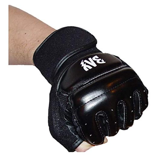 BAY® "FIT" schwarz Größe L - Leder-PU, Boxhandschuhe Sandsackhandschuhe Gerätehandschuhe Boxsackhandschuhe, Ballhandschuhe, Trainingshandschuhe, Handschuhe Boxsack Sandsack Handschutz Faustschutz Knöchelschutz