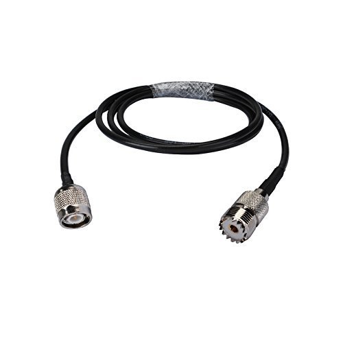 1.6ft Rf Coaxial Cable Terminal Connector Tnc Male to Uhf(pl-259) Female Straight Assembly Rg58 50cm Copper Conductor for Wireless Antenna Ships from USA