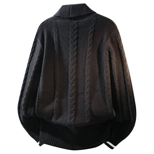 Chaqueta de punto para hombre con botones, suéter tipo cárdigan ligero de manga larga 2